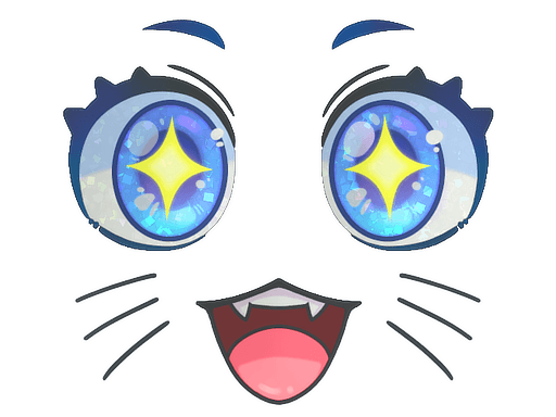 Kawaii Eyes (Glitter)